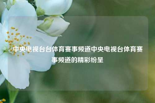 中央电视台台体育赛事频道中央电视台体育赛事频道的精彩纷呈