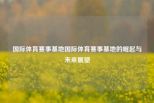 国际体育赛事基地国际体育赛事基地的崛起与未来展望