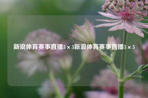 新浪体育赛事直播3×3新浪体育赛事直播3×3