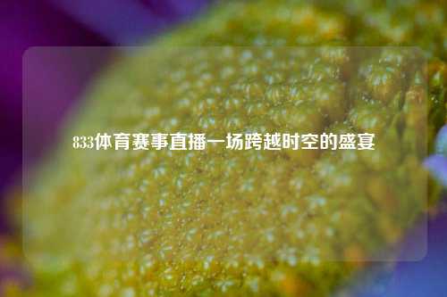833体育赛事直播一场跨越时空的盛宴