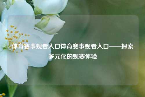 体育赛事观看入口体育赛事观看入口——探索多元化的观赛体验