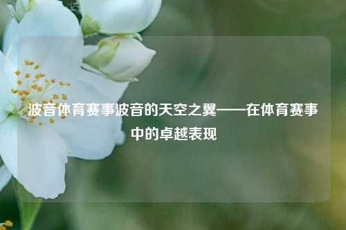 波音体育赛事波音的天空之翼——在体育赛事中的卓越表现