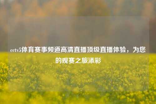 cctv5体育赛事频道高清直播顶级直播体验，为您的观赛之旅添彩