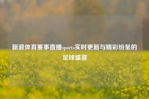 新浪体育赛事直播sports实时更新与精彩纷呈的足球盛宴