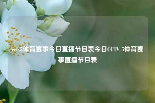 cctv5体育赛事今日直播节目表今日CCTV-5体育赛事直播节目表